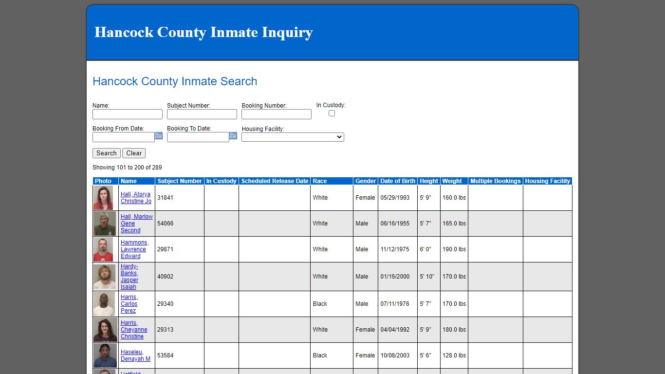 Hancock County Inmate Search - findlayohio